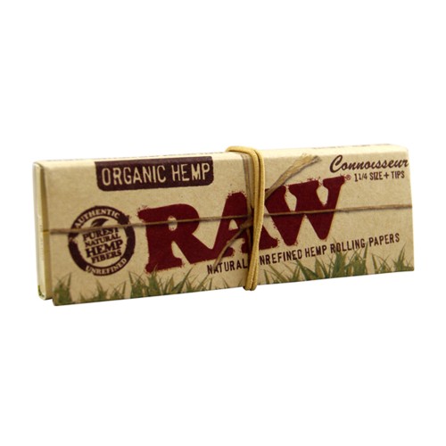 Rolling papers "Raw Connoisser Organic Hemp" 1 1/4