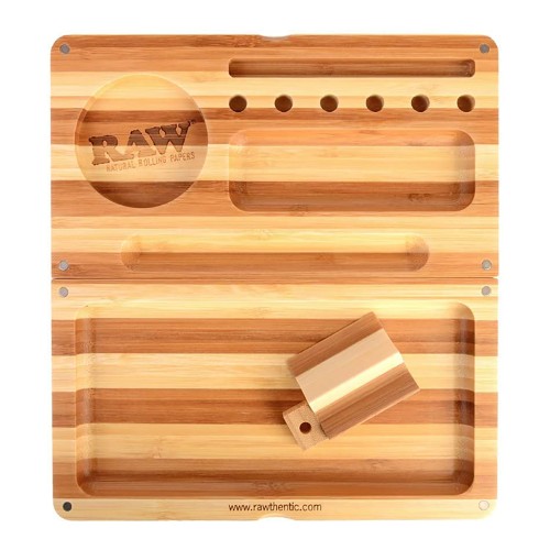 Rolling Tray "Raw Bamboo Magnet"